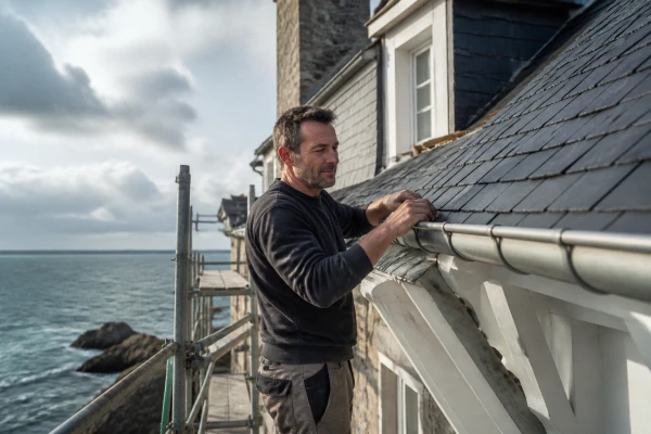 Couvreur rénovation toiture maison secondaire Cancale