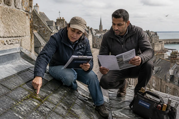 Inspection toiture avant achat immobilier Saint-Malo