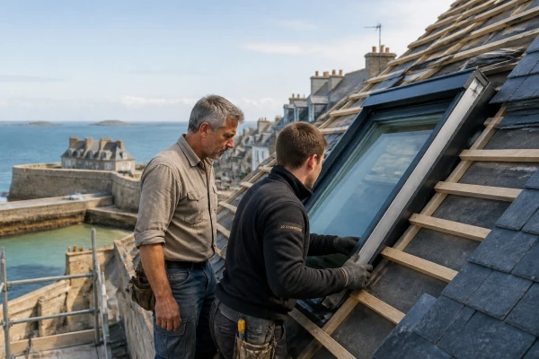Pose de velux Dinard