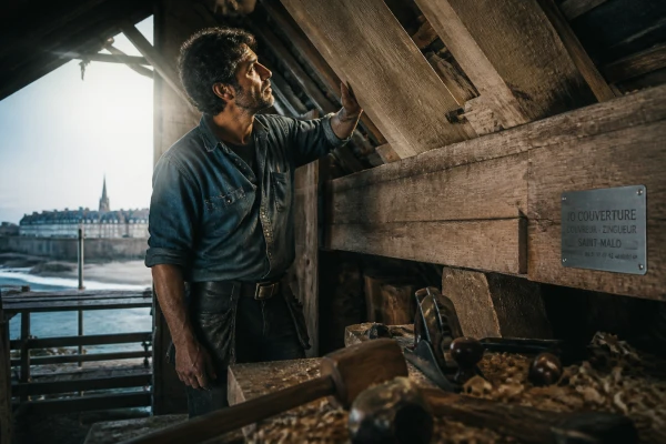 Réfection complète d'une charpente bois Rothéneuf