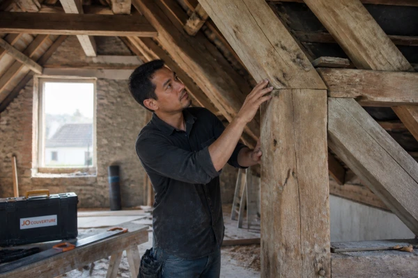 Rénovation charpente fermette maison individuelle Cancale