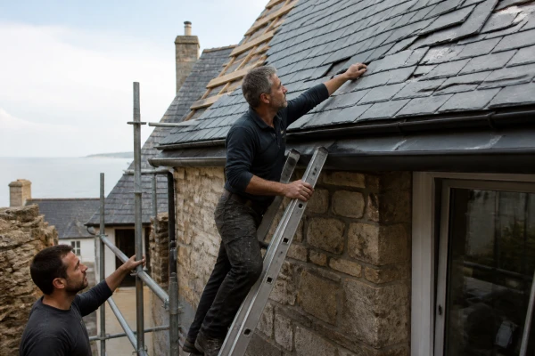 Rénovation toiture ardoise naturelle Dol-de-Bretagne